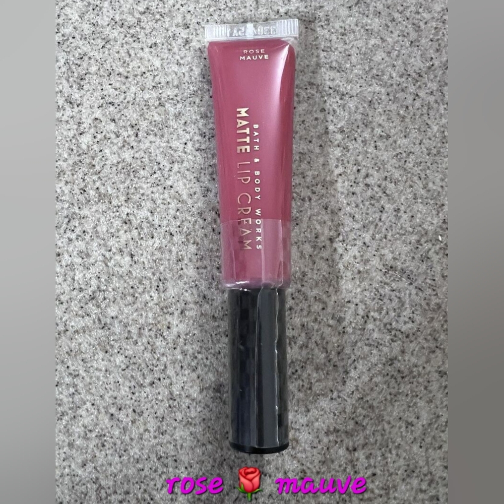 Bath and Body Works Matte Lip Cream Lipstick ♡ROSE 🌹 MAUVE New!